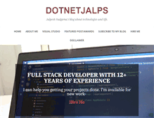 Tablet Screenshot of dotnetjalps.com